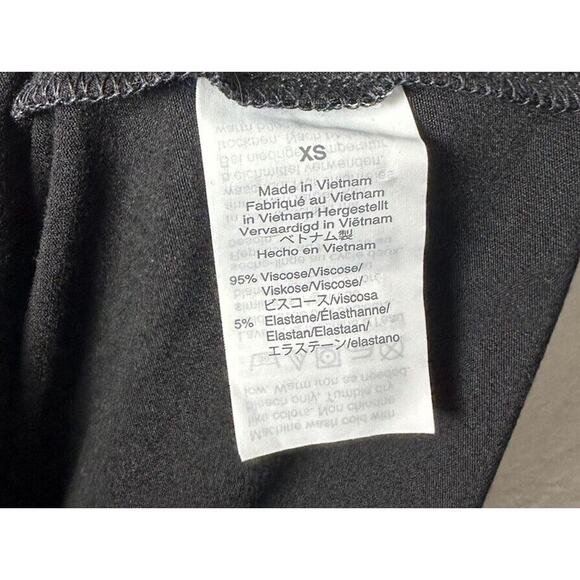 NWT J Crew Swingy Dress Black Jersey Stretch Pockets Knee Length Long Sleeve - Picture 4 of 5